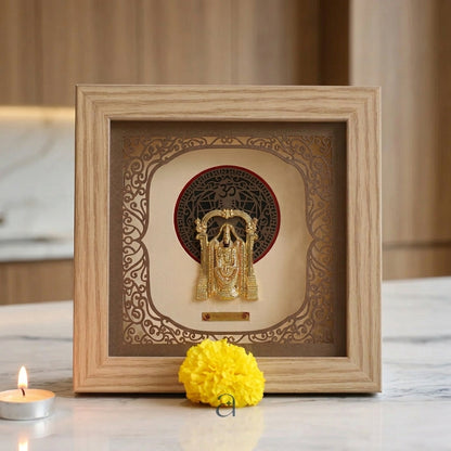 Buy Traditional Square Tirupati Balaji 24K Gold Foil Frame Online at Best Price - Aahi Silverware | Ranka Jewellers