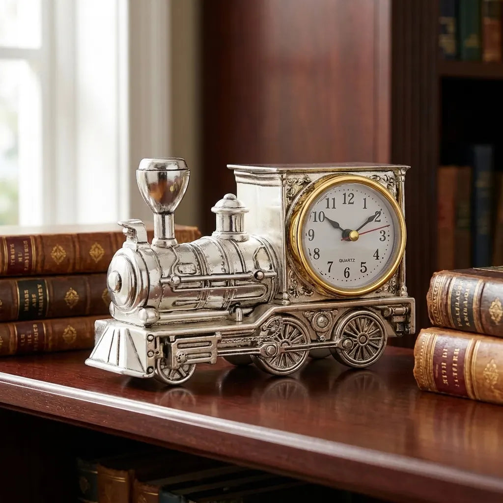 Classic Train Table Clock