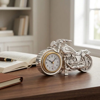 Classic Motorcycle Table Clock