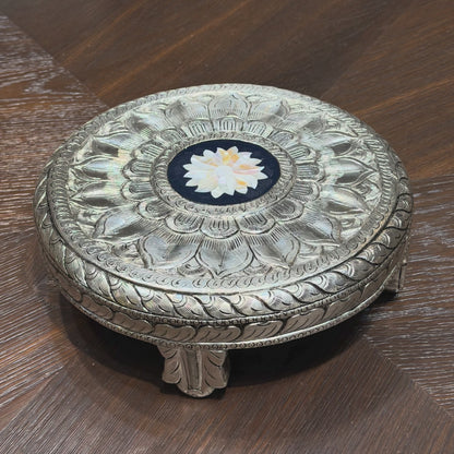 Designer Silver Chowki