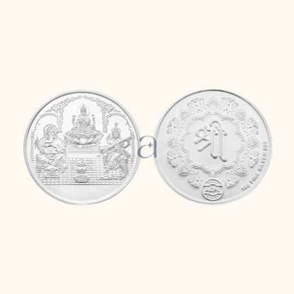 Silver Ganesh Lakshmi Saraswati 25g Coin